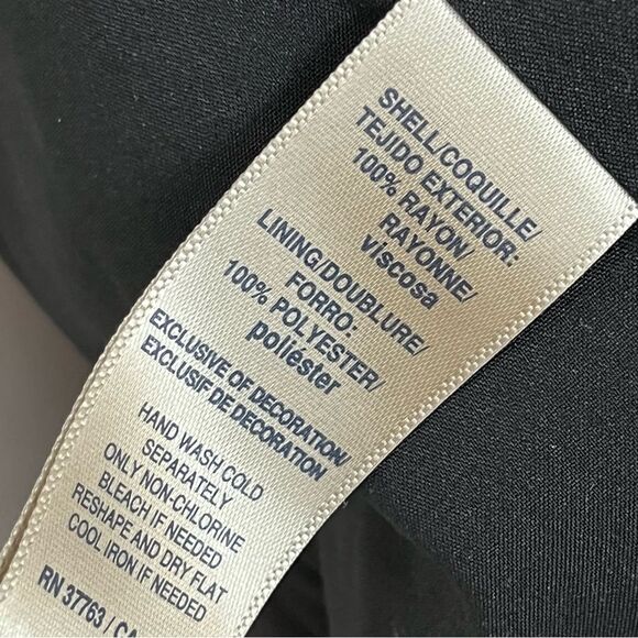 Rafaella Mixed Prjnt Black White Pink Open Cropped Blazer Jacket PS - Picture 7 of 7